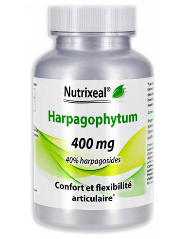 Harpagophytum, standardisé à 20% d'harpagosides, 500 mg par gélule végétale.