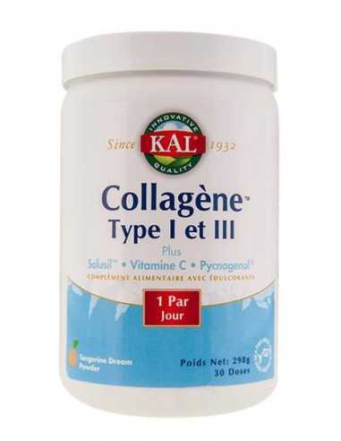 Collagène type 1 et 3 Plus SolusilTM - Vitamine C Pycnogenol - Arôme naturel de mandarine