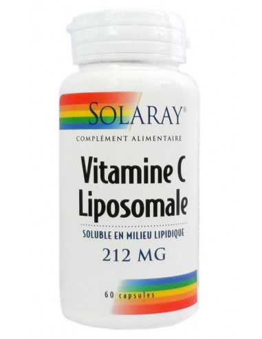 Vitamine C Liposomale 212mg du laboratoire Solaray - 60 gélules