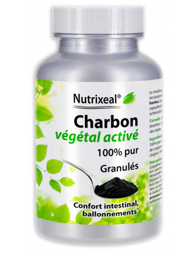 Charbon végétal activé Nutrixeal, en poudre (granulés)