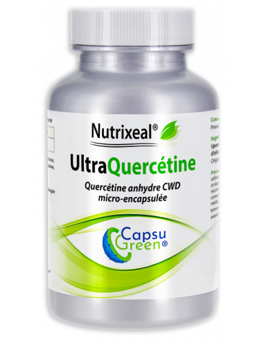 Ultra Quercétine CWD CapsuTech® Nutrixeal : quercétine anhydre micro-encapsulée.