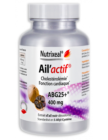Ail'actif : Extrait d'ail noir ABG25+® ultra concentré en SAC (S-allyl-cystéine)