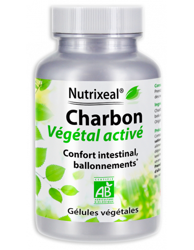 Charbon végétal activé BIO de qualité PureCoal® en gélules